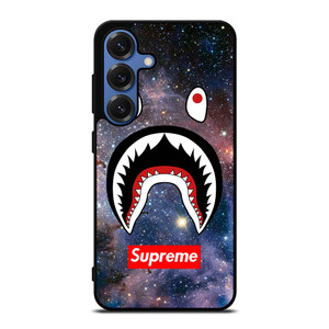BAPE CAMO SHARK SUPREME NEBULA Samsung Galaxy S25 Case Cover BAPE CAMO SHARK SUPREME NEBULA Samsung Galaxy S25 Case Cover