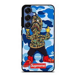 BATHING APE SUPREME SHARK CAMO Samsung Galaxy S25 Case Cover BATHING APE SUPREME SHARK CAMO Samsung Galaxy S25 Case Cover