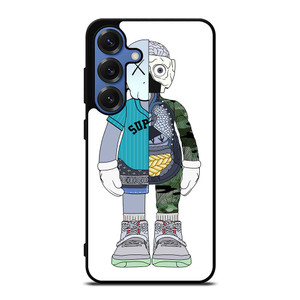 BEARBRICK X SUPREME X KAWS Samsung Galaxy S25 Case Cover BEARBRICK X SUPREME X KAWS Samsung Galaxy S25 Case Cover