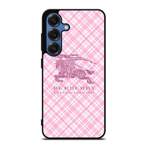 BURBERRY LOGO PINK PATTERN Samsung Galaxy S25 Case Cover BURBERRY LOGO PINK PATTERN Samsung Galaxy S25 Case Cover