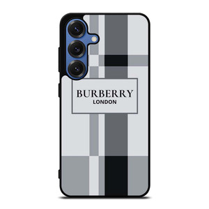 BURBERRY LONDON LOGO GREY Samsung Galaxy S25 Case Cover BURBERRY LONDON LOGO GREY Samsung Galaxy S25 Case Cover