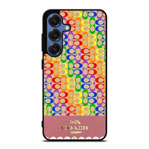 COACH NEW YORK ICON PINK LOGO Samsung Galaxy S25 Case Cover COACH NEW YORK ICON PINK LOGO Samsung Galaxy S25 Case Cover