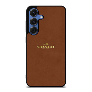 COACH NEW YORK LOGO ICON BROWN Samsung Galaxy S25 Case Cover COACH NEW YORK LOGO ICON BROWN Samsung Galaxy S25 Case Cover