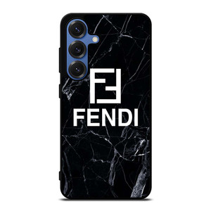 FENDI LOGO BLACK MARBLE Samsung Galaxy S25 Case Cover FENDI LOGO BLACK MARBLE Samsung Galaxy S25 Case Cover