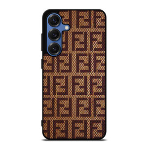 FENDI PATTERN LOGO BROWN Samsung Galaxy S25 Case Cover FENDI PATTERN LOGO BROWN Samsung Galaxy S25 Case Cover