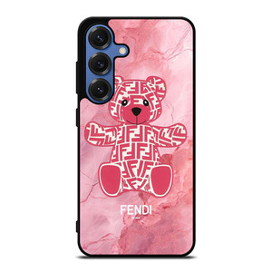 FENDI ROMA LOGO PINK BEAR Samsung Galaxy S25 Case Cover FENDI ROMA LOGO PINK BEAR Samsung Galaxy S25 Case Cover