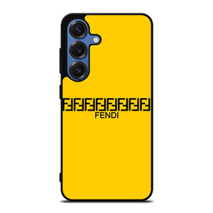 FENDI ROMA LOGO YELLOW Samsung Galaxy S25 Case Cover FENDI ROMA LOGO YELLOW Samsung Galaxy S25 Case Cover