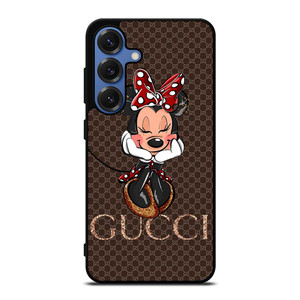 GUCCI LOGO BROWN MINNIE MOUSE DISNEY Samsung Galaxy S25 Case Cover GUCCI LOGO BROWN MINNIE MOUSE DISNEY Samsung Galaxy S25 Case Cover