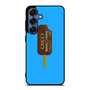 GUCCI LOGO CHOCOLATE ICE CREAM Samsung Galaxy S25 Case Cover GUCCI LOGO CHOCOLATE ICE CREAM Samsung Galaxy S25 Case Cover