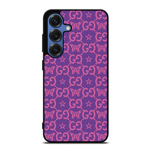 GUCCI LOGO STAR BUTTERFLIES PATTERN Samsung Galaxy S25 Case Cover GUCCI LOGO STAR BUTTERFLIES PATTERN Samsung Galaxy S25 Case Cover