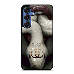 GUCCI LOGO WHITE SNAKE Samsung Galaxy S25 Case Cover GUCCI LOGO WHITE SNAKE Samsung Galaxy S25 Case Cover