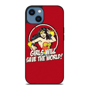 WONDER WOMAN CARTOON BADGE  iPhone 14 Case Cover WONDER WOMAN CARTOON BADGE  iPhone 14 Case Cover