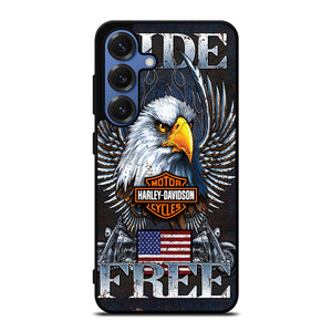 HARLEY DAVIDSON FREE RIDE EAGLE Samsung Galaxy S25 Case Cover HARLEY DAVIDSON FREE RIDE EAGLE Samsung Galaxy S25 Case Cover