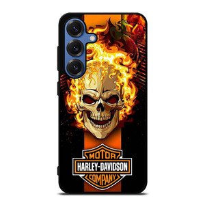 HARLEY DAVIDSON SKULL FIRE Samsung Galaxy S25 Case Cover HARLEY DAVIDSON SKULL FIRE Samsung Galaxy S25 Case Cover