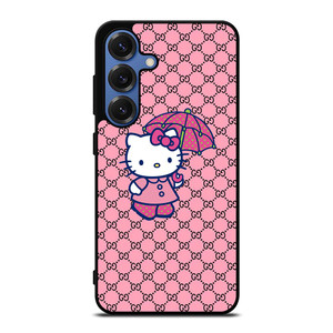 HELLO KITTY GUCCI PINK PATTERN LOGO Samsung Galaxy S25 Case Cover HELLO KITTY GUCCI PINK PATTERN LOGO Samsung Galaxy S25 Case Cover