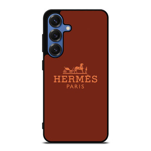 HERMES PARIS LOGO BROWN Samsung Galaxy S25 Case Cover HERMES PARIS LOGO BROWN Samsung Galaxy S25 Case Cover