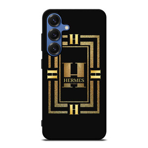 HERMES PARIS LOGO LUXURY GOLDEN ICON Samsung Galaxy S25 Case Cover HERMES PARIS LOGO LUXURY GOLDEN ICON Samsung Galaxy S25 Case Cover