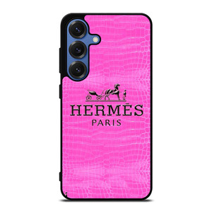 HERMES PARIS LOGO PINK LEATHER Samsung Galaxy S25 Case Cover HERMES PARIS LOGO PINK LEATHER Samsung Galaxy S25 Case Cover