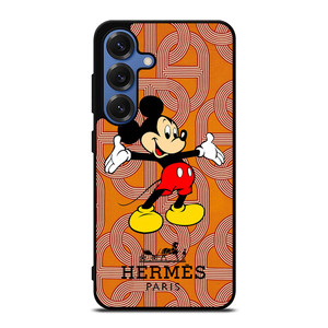 HERMES PARIS PATTERN MICKEY MOUSE DISNEY Samsung Galaxy S25 Case Cover HERMES PARIS PATTERN MICKEY MOUSE DISNEY Samsung Galaxy S25 Case Cover