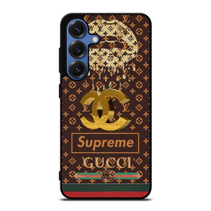 LOUIS VUITTON CHANEL SUPREME GUCCI PATTERN Samsung Galaxy S25 Case Cover LOUIS VUITTON CHANEL SUPREME GUCCI PATTERN Samsung Galaxy S25 Case Cover