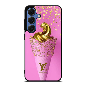 LOUIS VUITTON LOGO GOLDEN ICE CREAM ICON Samsung Galaxy S25 Case Cover LOUIS VUITTON LOGO GOLDEN ICE CREAM ICON Samsung Galaxy S25 Case Cover