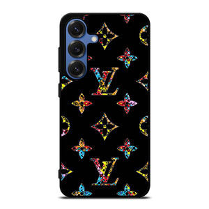LOUIS VUITTON LOGO LV BLACK COLOR MIX Samsung Galaxy S25 Case Cover LOUIS VUITTON LOGO LV BLACK COLOR MIX Samsung Galaxy S25 Case Cover