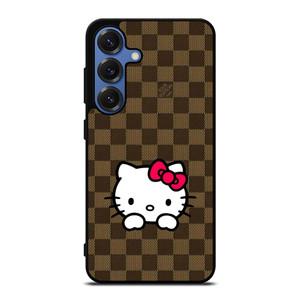 LOUIS VUITTON LOGO LV PATTERN HELLO KITTY Samsung Galaxy S25 Case Cover LOUIS VUITTON LOGO LV PATTERN HELLO KITTY Samsung Galaxy S25 Case Cover