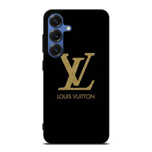LOUIS VUITTON LV LOGO BLACK GOLD Samsung Galaxy S25 Case Cover LOUIS VUITTON LV LOGO BLACK GOLD Samsung Galaxy S25 Case Cover