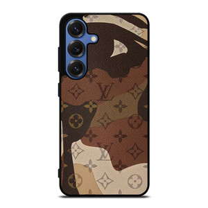 LOUIS VUITTON LV LOGO CAMO LEATHER Samsung Galaxy S25 Case Cover LOUIS VUITTON LV LOGO CAMO LEATHER Samsung Galaxy S25 Case Cover