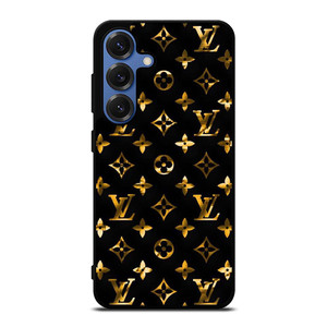 LOUIS VUITTON LV LOGO GOLD BLACK Samsung Galaxy S25 Case Cover LOUIS VUITTON LV LOGO GOLD BLACK Samsung Galaxy S25 Case Cover