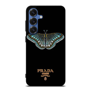PRADA LOGO DIAMOND BUTTERFLY Samsung Galaxy S25 Case Cover PRADA LOGO DIAMOND BUTTERFLY Samsung Galaxy S25 Case Cover