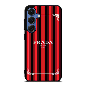 PRADA LOGO RED STRIPE Samsung Galaxy S25 Case Cover PRADA LOGO RED STRIPE Samsung Galaxy S25 Case Cover