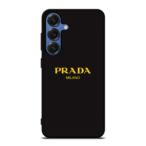 PRADA MILANO GOLD LETTER Samsung Galaxy S25 Case Cover PRADA MILANO GOLD LETTER Samsung Galaxy S25 Case Cover