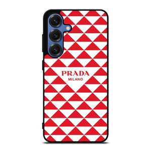 PRADA MILANO RED TRIANGLE Samsung Galaxy S25 Case Cover PRADA MILANO RED TRIANGLE Samsung Galaxy S25 Case Cover