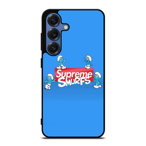 SUPREME AND THE SMURFS Samsung Galaxy S25 Case Cover SUPREME AND THE SMURFS Samsung Galaxy S25 Case Cover