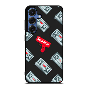 SUPREME MONEY GUN Samsung Galaxy S25 Case Cover SUPREME MONEY GUN Samsung Galaxy S25 Case Cover