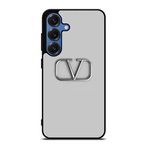 VALENTINO SILVER EMBLEM Samsung Galaxy S25 Case Cover VALENTINO SILVER EMBLEM Samsung Galaxy S25 Case Cover