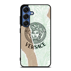 VERSACE LOGO PALM LEAVES Samsung Galaxy S25 Case Cover VERSACE LOGO PALM LEAVES Samsung Galaxy S25 Case Cover