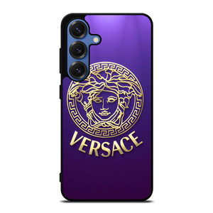 VERSACE SILVER VIOLET LOGO Samsung Galaxy S25 Case Cover VERSACE SILVER VIOLET LOGO Samsung Galaxy S25 Case Cover