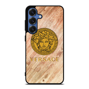 VERSACE WOODEN EMBLEM Samsung Galaxy S25 Case Cover VERSACE WOODEN EMBLEM Samsung Galaxy S25 Case Cover