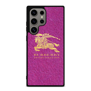 BURBERRY LOGO PINK Samsung Galaxy S24 Ultra Case Cover BURBERRY LOGO PINK Samsung Galaxy S24 Ultra Case Cover