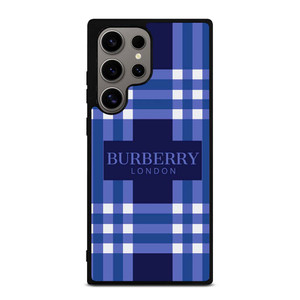 BURBERRY LONDON LOGO BLUE Samsung Galaxy S24 Ultra Case Cover
