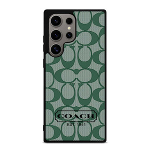 COACH GREEN LOGO PATTERN Samsung Galaxy S24 Ultra Case Cover COACH GREEN LOGO PATTERN Samsung Galaxy S24 Ultra Case Cover