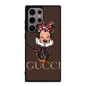 GUCCI LOGO BROWN MINNIE MOUSE DISNEY Samsung Galaxy S24 Ultra Case Cover GUCCI LOGO BROWN MINNIE MOUSE DISNEY Samsung Galaxy S24 Ultra Case Cover