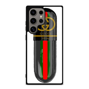 GUCCI LOGO DRUGS 100 MG ICON Samsung Galaxy S24 Ultra Case Cover GUCCI LOGO DRUGS 100 MG ICON Samsung Galaxy S24 Ultra Case Cover