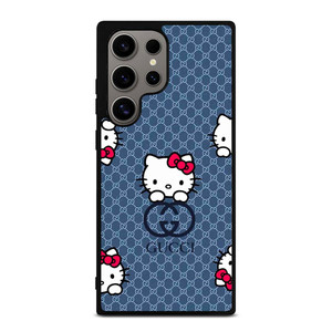 GUCCI LOGO HELLO KITTY BLUE Samsung Galaxy S24 Ultra Case Cover GUCCI LOGO HELLO KITTY BLUE Samsung Galaxy S24 Ultra Case Cover