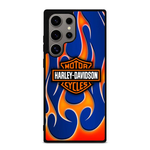 HARLEY DAVIDSON BLUE FLAME LOGO Samsung Galaxy S24 Ultra Case Cover HARLEY DAVIDSON BLUE FLAME LOGO Samsung Galaxy S24 Ultra Case Cover
