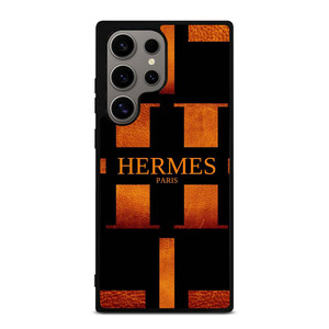 HERMES PARIS LOGO ORANGE LEATHER Samsung Galaxy S24 Ultra Case Cover HERMES PARIS LOGO ORANGE LEATHER Samsung Galaxy S24 Ultra Case Cover