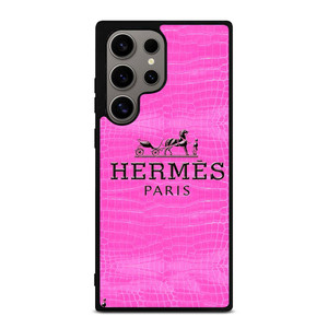 HERMES PARIS LOGO PINK LEATHER Samsung Galaxy S24 Ultra Case Cover HERMES PARIS LOGO PINK LEATHER Samsung Galaxy S24 Ultra Case Cover