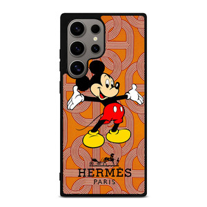 HERMES PARIS PATTERN MICKEY MOUSE DISNEY Samsung Galaxy S24 Ultra Case Cover HERMES PARIS PATTERN MICKEY MOUSE DISNEY Samsung Galaxy S24 Ultra Case Cover